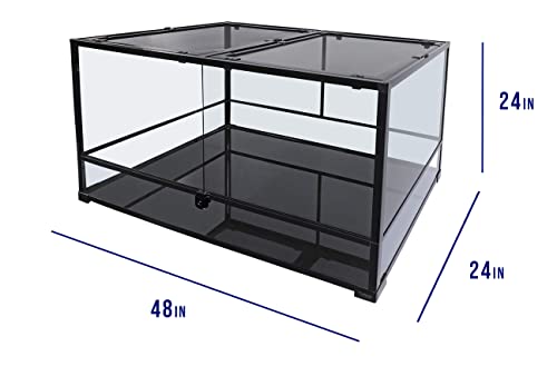 Carolina Custom Cages, 48Lx24Dx24H Tall Extra-Long Deep Terrarium