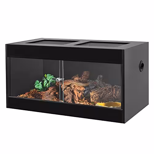 OIIBO 50 Gallon Reptile Original Wood Enclosure