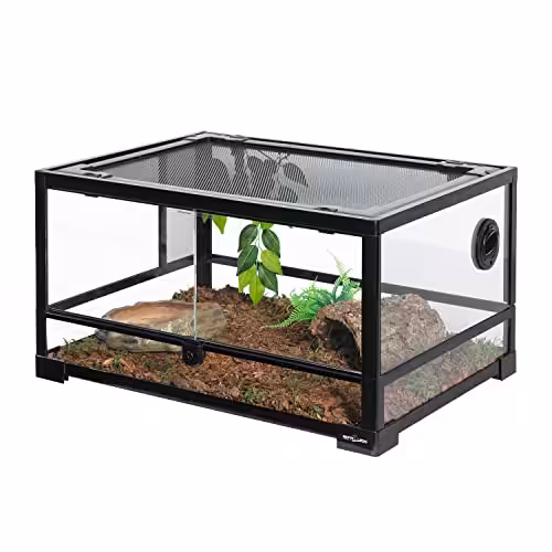 REPTI ZOO Full Glass 20 Gallon Reptile Tank