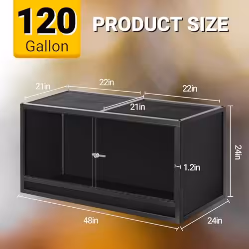 Repti Zoo 48x24x24 Wooden Terrarium