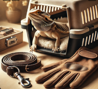 bearded dragon handling and transportation gear