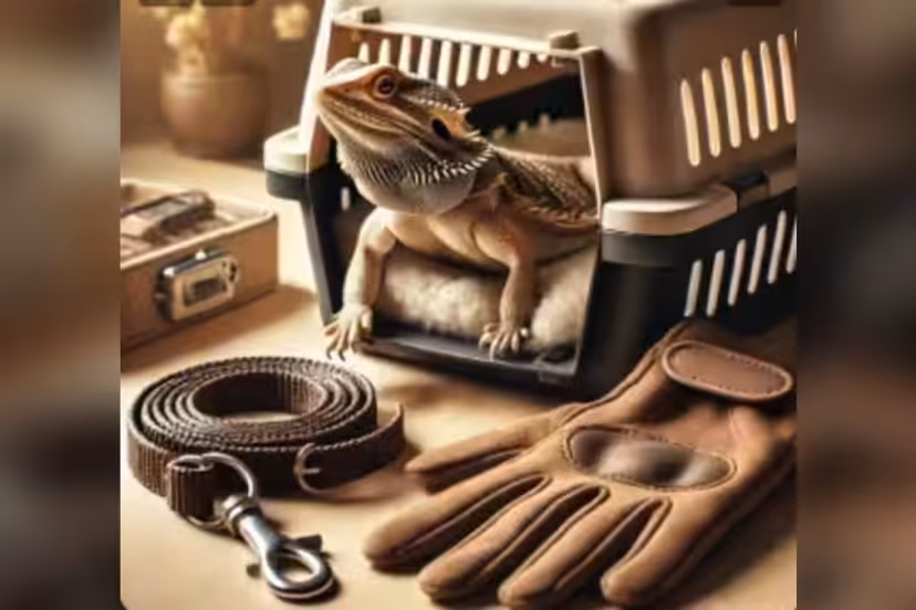 bearded dragon handling and transportation gear
