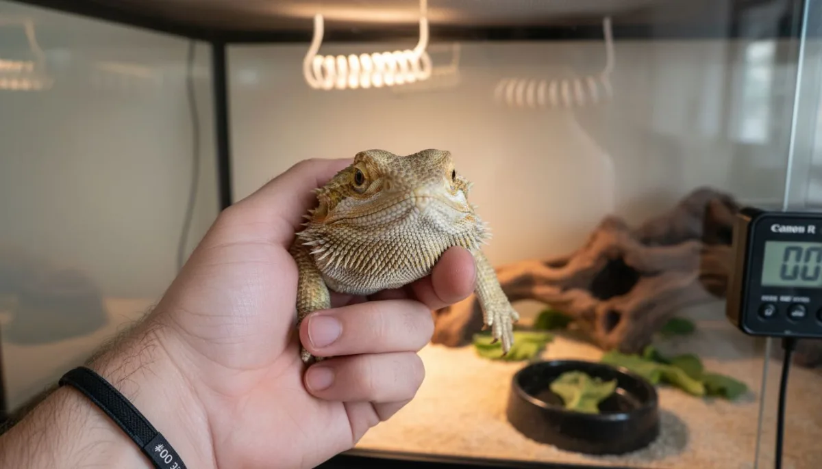 bearded dragon swollen eye