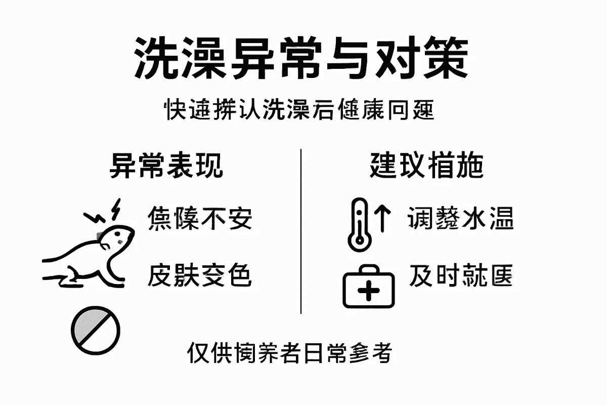 洗澡时常见异常及应对方法一览