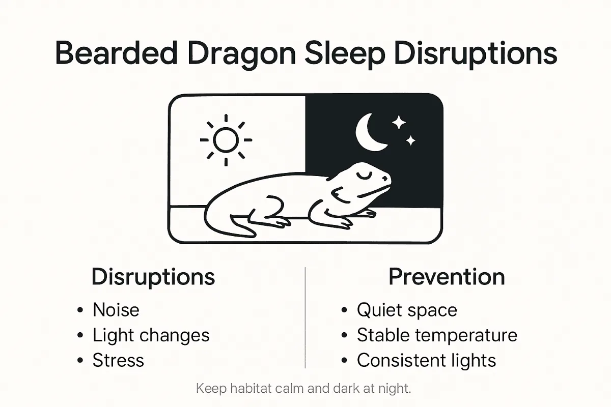 Infographic of dragon sleep problems and solutions